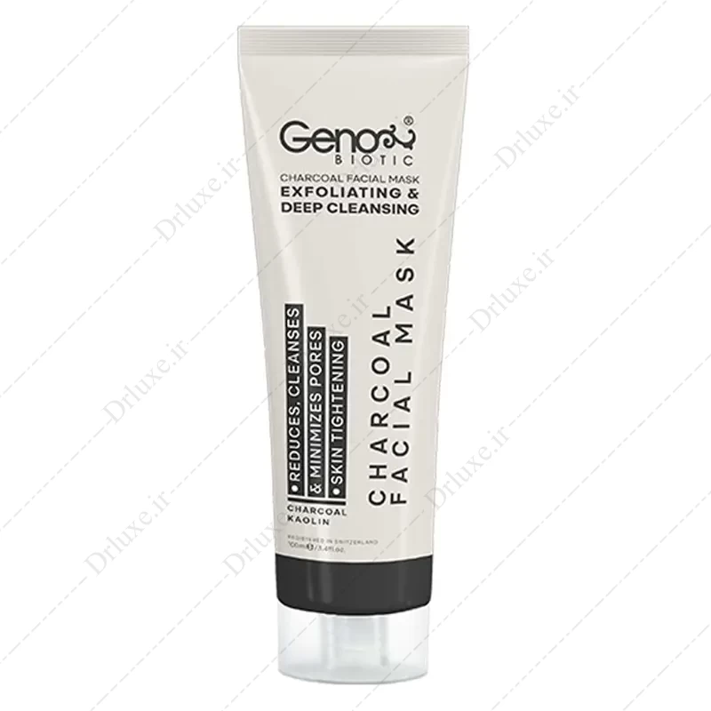 ماسک زغال ژنو بایوتیک صورت و گردن مدل Mud-Gen حجم 100 میلی لیتر